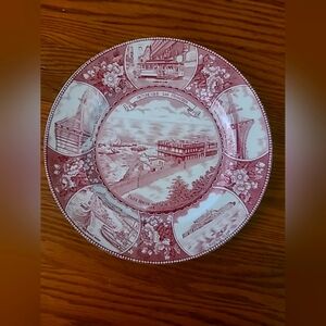 Antique decorative plate San Francisco